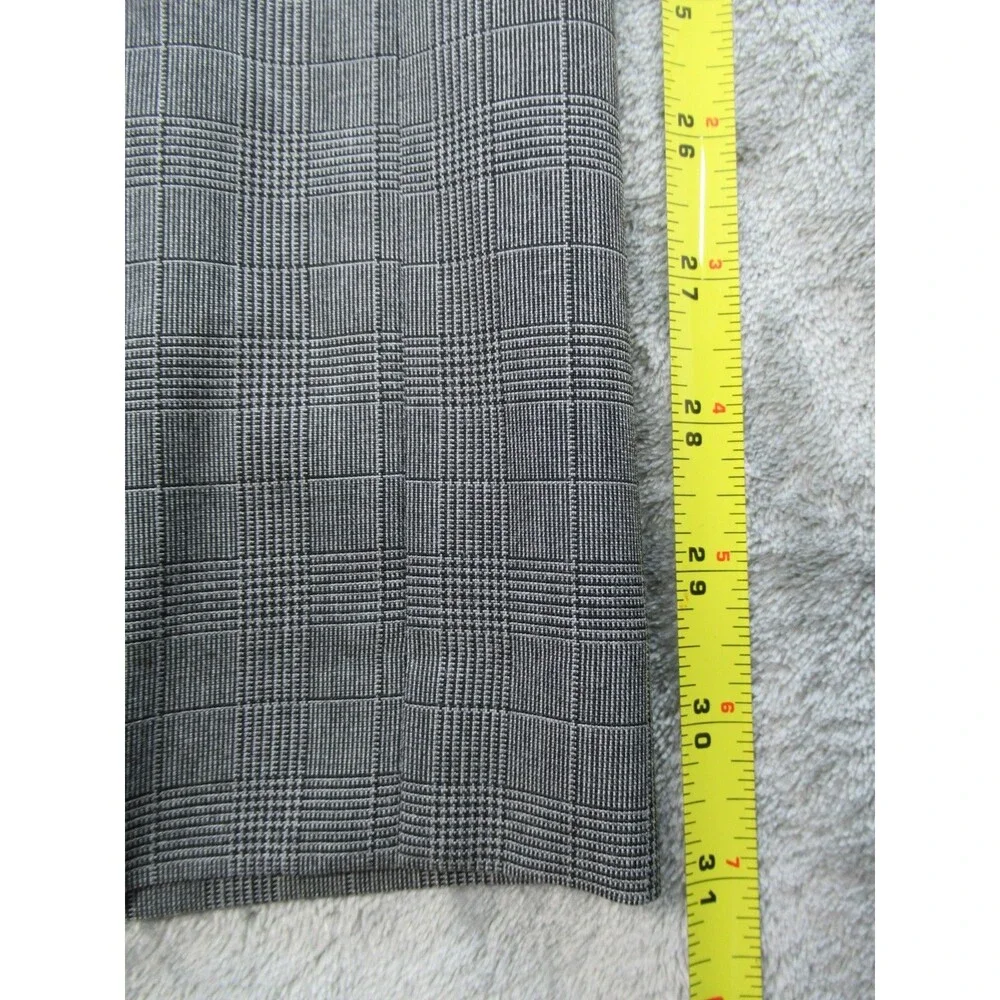 Banana Republic Dress Pants Men's 36x32 (Actual 34 x 31) Tailored Fit Plaid Gray